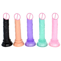 Petit gode en gelée avec ventouse, masturbation féminine, pénis réaliste, point G, orgasme, plug anal, jouets sexuels pour femmes, produit pour adultes