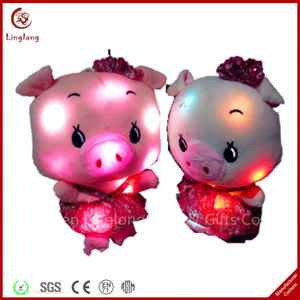 Jouet en peluche <span class=keywords><strong>lumineux</strong></span> de singe LED jouets en peluche changeants multicolores LED cadeaux de vacances <span class=keywords><strong>lumineux</strong></span> avec le jouet de coeur rose - Product Image 2