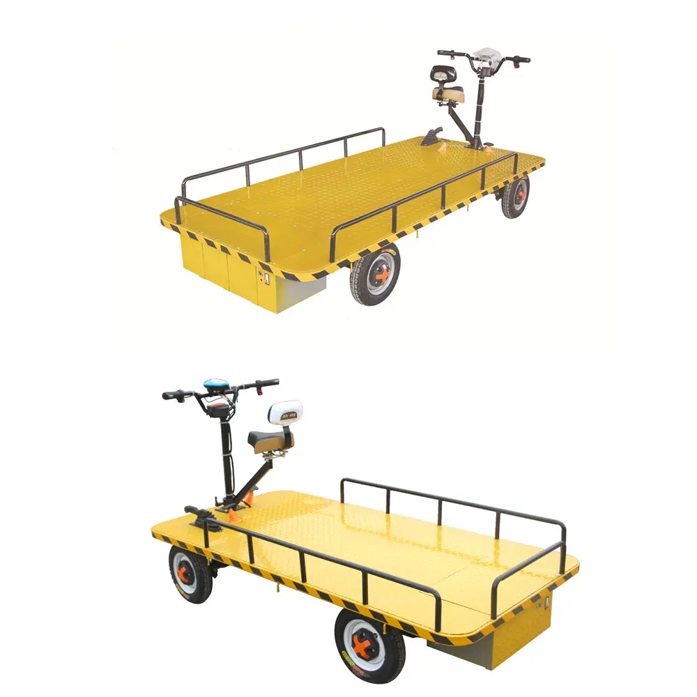 Carro de transporte de 4 ruedas, carrito de playa, carrito eléctrico de jardín para 800-1000kg