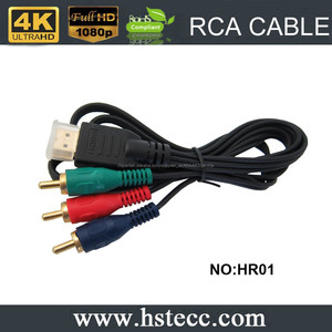 2017 fabricante de Porcelana de Jerjes <span class=keywords><strong>HDMI</strong></span> a AV/RCA Cable <span class=keywords><strong>para</strong></span> <span class=keywords><strong>iPad</strong></span> con Ethernet Versión 1.4 de apoyo 1080 p <span class=keywords><strong>para</strong></span> TV EN 3D - Product Image 1