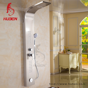 Système de salle de bains de pluie à LED Panneau de <span class=keywords><strong>douche</strong></span> Cascade <span class=keywords><strong>Spa</strong></span> Jets Panneau mural de <span class=keywords><strong>douche</strong></span> intelligent Panneau de <span class=keywords><strong>douche</strong></span> <span class=keywords><strong>Colonne</strong></span> Tours Acier inoxydable 304 - Product Image 1