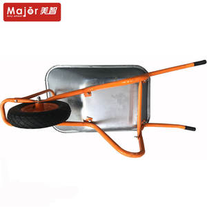 รถเข็นล้อเดียวสำหรับงานหนัก200กก. จากประเทศจีนพร้อมถาดเหล็กและ WB8615ล้อนิวเมติกสำหรับความต้องการสาลี่ - Product Image 4