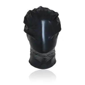 Đầy Đủ Bìa Hood Men Spandex BDSM Cho Các Cặp Vợ Chồng SM Bondage Sexy Headgear Đồ Chơi Khiêu Dâm Đen Nô Lệ Kiềm Chế Hood