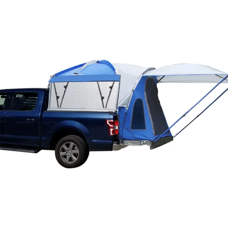 Tente de ramassage Portable, tente pour voiture et lit de camion, avec auvent, boîte compacte courte avec murs hauts