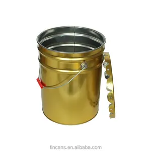 metal galvanized tin cylinder bucket chemical drum