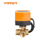 Winner Wra6320a Vannes à boisseau sphérique électriques 220VAC Actionneur électronique Vanne 3 voies On/Off Contrôle du débit d'eau Vanne motorisée