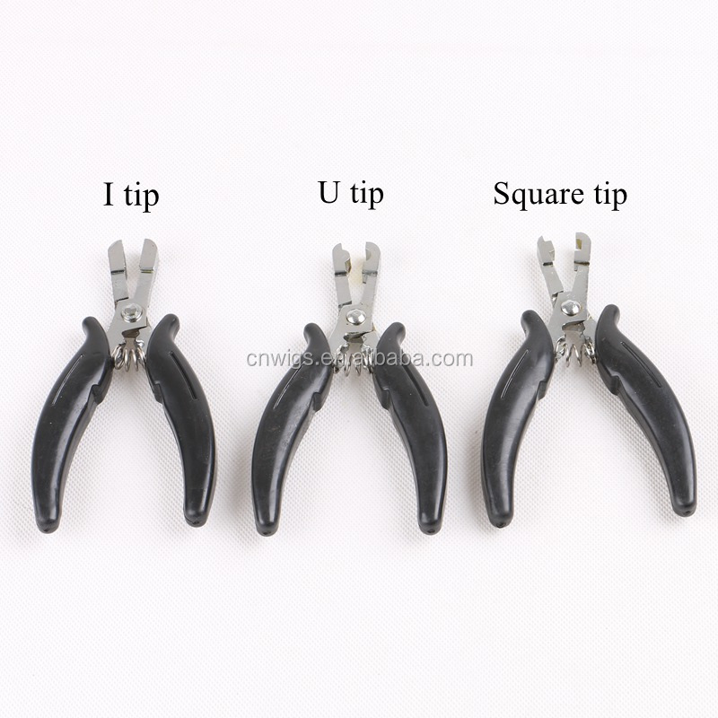 Hair Pliers Keratin Hair Extension Pliers, Stainless Steel with I/u/flat/square Tip Head