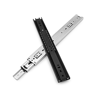 Sistema de rieles deslizantes ocultos de 45 mm de extensión total para cajones, rieles ajustables para muebles de cajones de madera pesada - Product Image 3