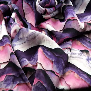 Supply Pure Silk Fabric Customized Printing Silk Satin Dress Scarf For Ladies