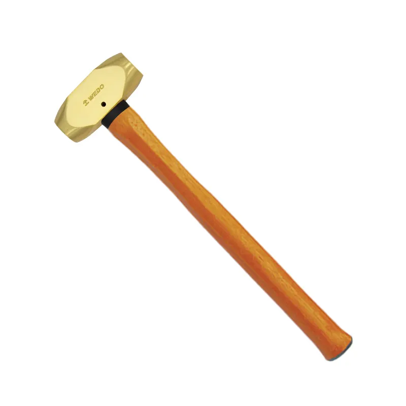 WEDO Hersteller GS/FM/ISO9001 Zertifikat Euro Typ Sterben-Geschmiedet Holz Griff Messing Flache Hammer Mit Holz griff
