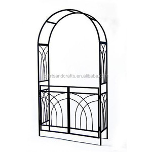 Arc de jardin extérieur en <span class=keywords><strong>fer</strong></span> <span class=keywords><strong>forgé</strong></span> avec banc, offre spéciale, économique - Product Image 4