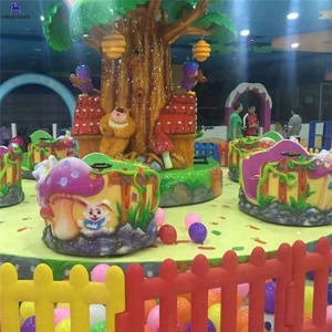 Manèges de parc d'attractions bon marché 24 places Carrousel à tasse rotative sur le thème de la <span class=keywords><strong>forêt</strong></span> à vendre - Product Image 4