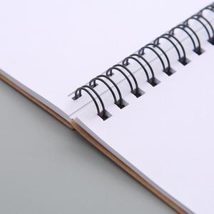 Wholesale Retro Style Spiral Kraft <strong>Notebook</strong> Customizable Sketch Book Drawing Paper for Painting Pencil <strong>Type</strong> - Product Image 3