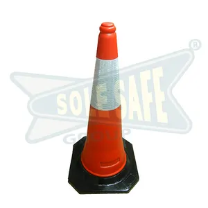 Conos reflectantes plegables para trabajo en carretera, conos de seguridad para el tráfico, 35, 35, 70CM, Color naranja, PVC