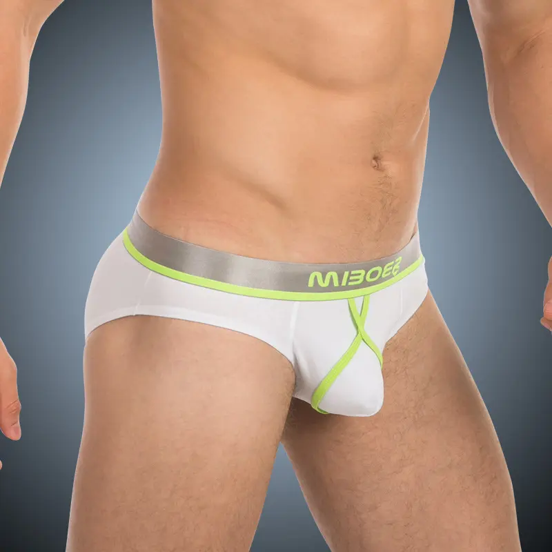 MB362 Men Sexy Stereo Brief Hot Exotic Underwear Shorts Rings Briefs for Fun Panties MIBOER