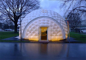 Tente dôme gonflable de haute qualité Exportation vers l'Europe Tente de camping gonflable semi-circulaire Tente à bulles gonflable avec 2 tunnels - Product Image 6