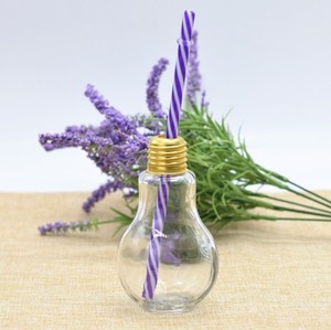 <span class=keywords><strong>Bottiglia</strong></span> in <span class=keywords><strong>Vetro</strong></span> a Forma di Lampadina da 100ml 150ml 250ml 300ml 400ml 500ml 800ml per Latte Succo Bevande Analcoliche - Product Image 3