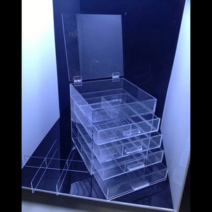 Organizzatore di trucco cubo acrilico trasparente all'ingrosso con cassetti - Product Image 3
