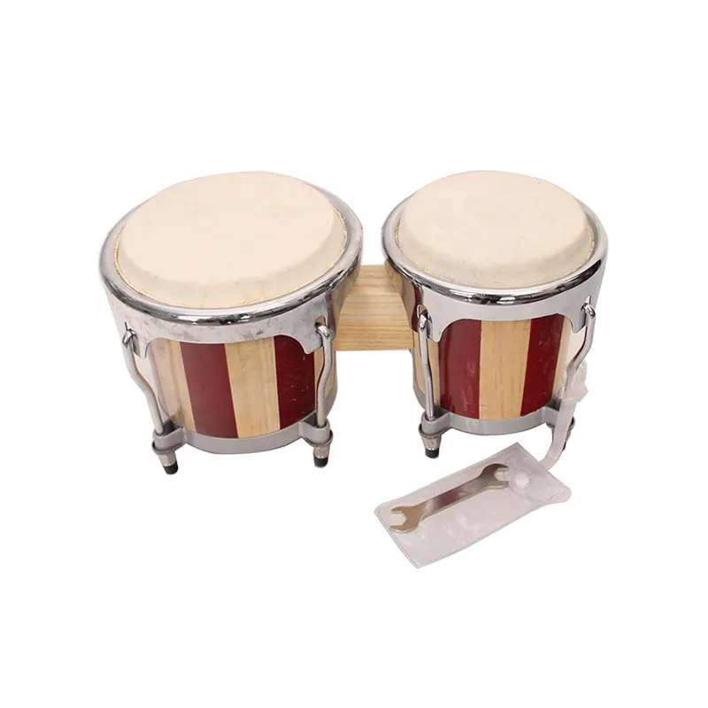 Noms des instruments de musique en bois, jeu de tambours bongo