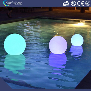 batteria ricaricabile galleggiante impermeabile telecomando incandescenza illuminata lampadina di RGB luce della sfera per pisci - Product Image 4