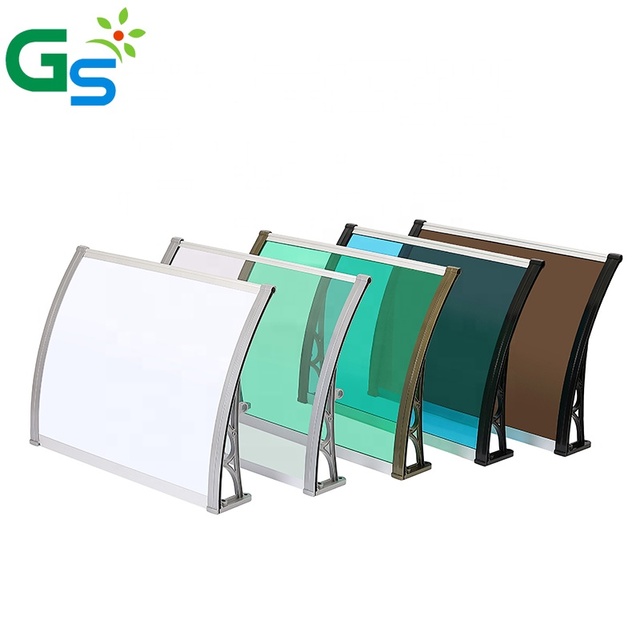 1000mm 1200mm Diy Aluminum Bracket Canopies Transparent Polycarbonate Awning for Outdoor Window