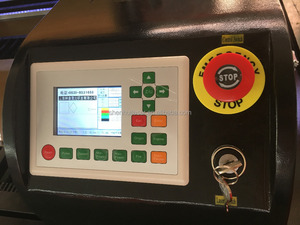 Sello de goma LaserworkV9 Ruida co2 90 w reci máquina de corte por láser para <span class=keywords><strong>el</strong></span> Logotipo de cuero de corte de forma automática - Product Image 3