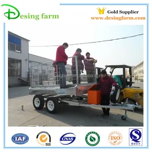 Thiết kế mới Úc thủy lực xe tip Dump tiện ích lồng Trailer với đôi trục - Product Image 2