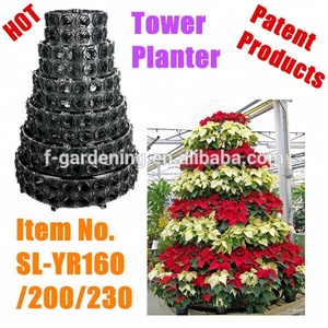 Maceta Vertical de fresa <span class=keywords><strong>para</strong></span> jardinería, torre Vertical <span class=keywords><strong>para</strong></span> jardín, flores, torre hidropónica Vertical - Product Image 3
