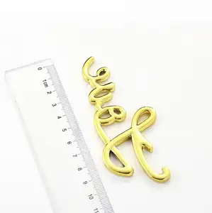 2018 wholesale Love words gold plating wedding favor bottle opener