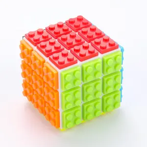 Educational DIY anti stress building blocks activity cube toys