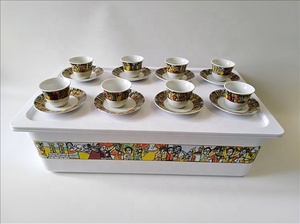 Vassoio <span class=keywords><strong>da</strong></span> Cerimonia del Caffè Etiope Eritreo Oromo Rekebot con Design <span class=keywords><strong>Saba</strong></span> - Product Image 3