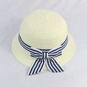 HZM-17646 bán buôn mùa hè xô trẻ em Mini giấy rơm hat với Bowknot - Product Image 4