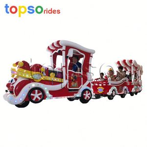 <span class=keywords><strong>Train</strong></span> de parc d'attractions Topso, capacité 15 personnes, vitesse 7 km/h, utilisation intérieure/extérieure, fabriqué en Chine pour centres commerciaux et écoles, usage commercial - Product Image 2