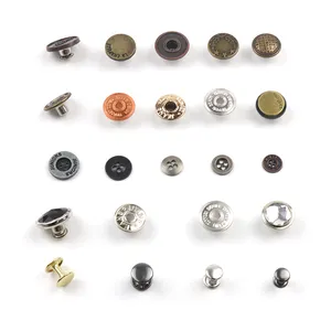 Buttons Buttons Good Price Wholesale Custom Metal Spray Paint Denim Jeans Buttons And Rivets