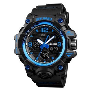 <span class=keywords><strong>Relojes</strong></span> Hombre SKMEI 1327 Reloj de Pulsera Deportivo para Exteriores con Doble Hora Analógico Digital para Hombre y Mujer - Product Image 2