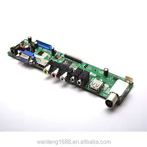 Weier T.R85.671 3 في 1 تلفاز PCB لوحة أم رئيسية 2 AV 1 USB 1 VGA صنع في الصين