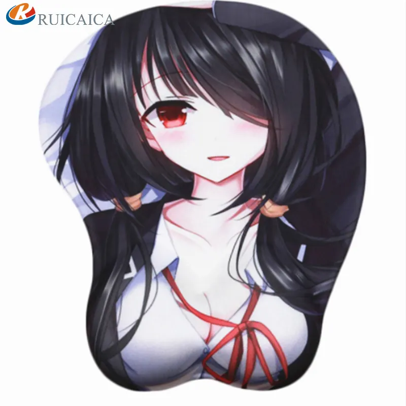 Quente Japonês Anime Girl 3d Mouse Pad com Apoio De Pulso Sexo Menina Cheia Aberto Foto Mouse Pad Gel