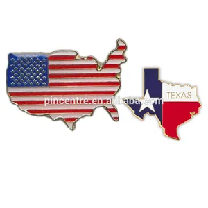 Nach Maß In shop Texas state flag Revers Pin