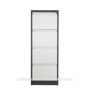 Armoire de classement en acier d'usine à prix bon marché Accepté armoire de bureau en métal ignifuge personnalisée armoire verticale avec serrure à 4 <span class=keywords><strong>tiroirs</strong></span> - Product Image 4