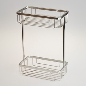 2 Tier <b>Corner</b> Stainless Steel Bathroom Organizer - Product Image 3