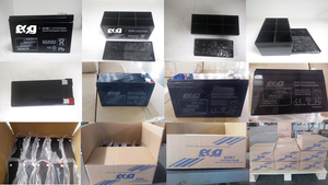 ESG <span class=keywords><strong>12V</strong></span> 9AH AGMジェルソーラーバッテリーインバーターUPSパワーストレージ電気車椅子用鉛酸管状<span class=keywords><strong>12V</strong></span>バッテリー