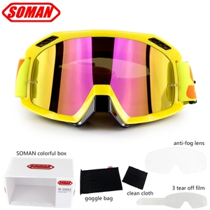<span class=keywords><strong>Gafas</strong></span> de Motocross TPU para Motocicleta, <span class=keywords><strong>Gafas</strong></span> Todoterreno con Láminas Desprendibles y Lente Adicional Soman SM15 - Product Image 5