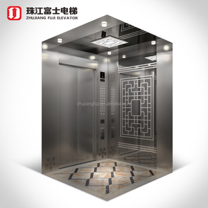ZhuJiangFuji Chuyên Nghiệp 8 Người Thương Mại Lift An Toàn Hành Khách Khắc Thang Máy Cabin - Product Image 3