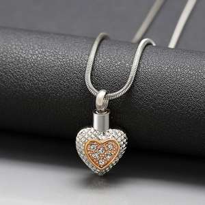 Los restos cremados de joyería de la cremación de cenizas recuerdo urnas collar - Product Image 6