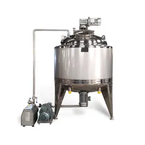 emulsifier mixing tank for cosmetic cream homogenization emulsifying tank lab vacuum emulsifier tank