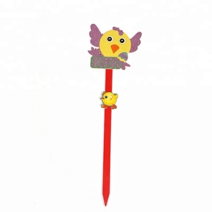 Hot Sale 3D glitter paper festival Easter chick decoration yard stake for <span class=keywords><strong>Happy</strong></span> Easter decoration match - Product Image 1