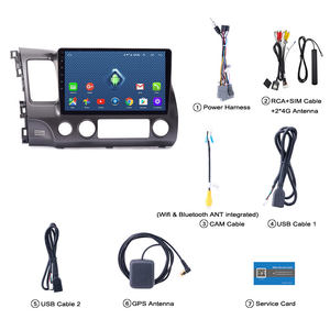 Reproductor Multimedia para Auto Wanqi 4G Lte de 9 Pulgadas con Android 11, Radio, Video, Audio Estéreo, Sistema de Navegación para Honda <span class=keywords><strong>Civic</strong></span> 2004-2011 - Product Image 6