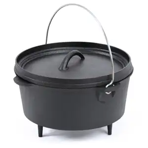 Four néerlandais de Camping en fonte, plats à casseroles, casseroles, 4 pièces