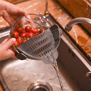 Olla y cuenco de cocina, colador a presión con Clip, fácil de usar y almacenar, <span class=keywords><strong>para</strong></span> Fideos y verduras - Product Image 2