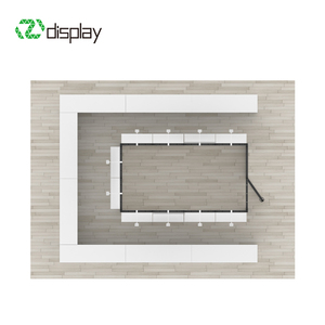 Dễ dàng lắp ráp 20x20 6x6 cụ thể đảo Modular di động triển lãm thương mại hiển thị gian hàng đứng với Cửa & lưu trữ - Product Image 4
